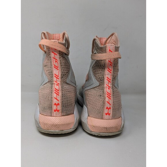 Womens Under Armour Highlight Ace 2.0 Volleyball Shoes 3021376-102 Size 9.5 Pink - Picture 6 of 10